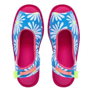 Pantuflas Floripondias Mujer Verano Flores Velcro - La Aldea