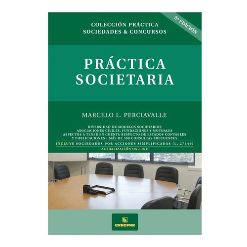 Práctica Societaria, De Perciavalle, Marcelo Luis., Vol. 1. Editorial Errepar, Tapa Blanda, Edición 3 En Español, 2018
