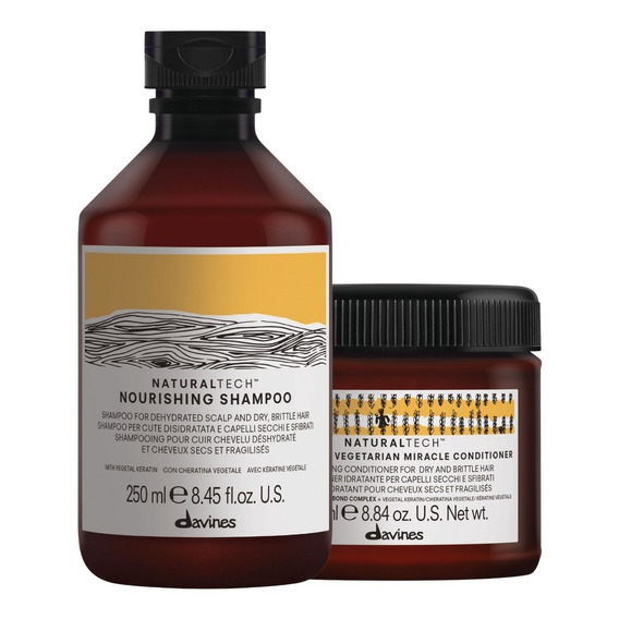 Kit Shampoo Y Acondicionador Seco Davines Nourishing 250 Ml