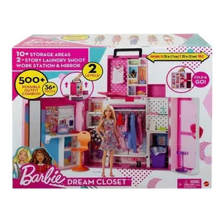 Barbie Fashionista Closet Armario Playset 30 Accesorios