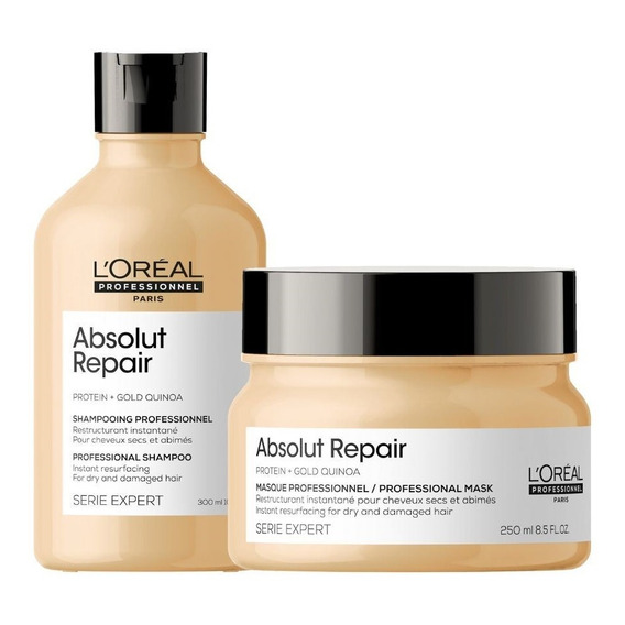 Pack Loreal Pro Absolut Repair Shampoo + Mascara