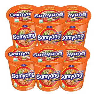 Sopa Instantanea Ramen Coreano Samyang Vaseo 65 G 6 Pzas