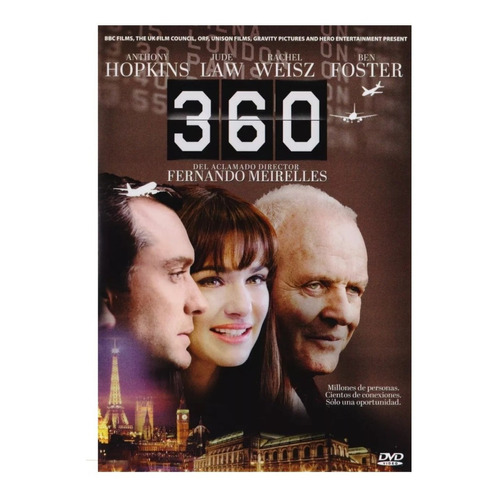 360 Anthony Hopkins Jude Law Ben Foster Pelicula Dvd