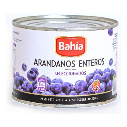 Arandanos Enteros Seleccionadas Bahia Premium 520g Sin Tacc