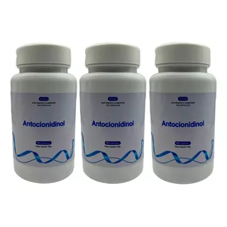  3 Frascos Antocionidinol 100% - Original - 180 Cps Original