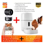Kit Alimentador Mascotas+cámara Wifi Seguimiento Automático