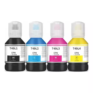 Pack 4 Tinta Compatible Epson T49 F170 F570 F571 Sublimar