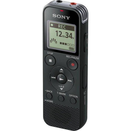 Grabadora de voz digital Sony Icd Px470 de 4 GB, ampliable hasta 32 GB, color negro