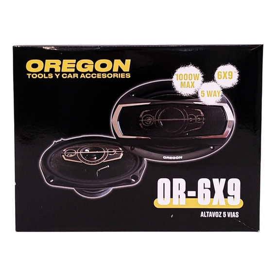 Juego De Parlantes Para Auto 6x9 Oregon 5 Vías 1000w Audio