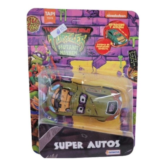 Super Autos Tortuga Ninja Pull Back Tapimovil