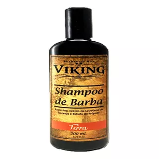 Shampoo De Barba - Viking Linha Terra - Extrema Maciez