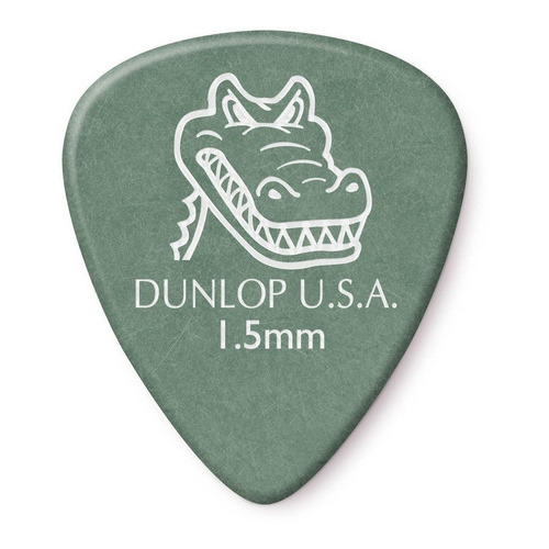 Pack De Puas Jim Dunlop 417p1.50 Gator Grip Std 1.50 X12 Color Verde