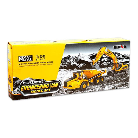 Set Huina 1611 Vehiculo De Construccion 1:50 Diecast