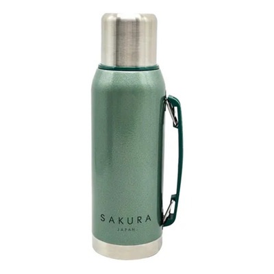 Termo Sakura 1l Tapón Cebador Acero Inox 26770b/g Bazarnet P