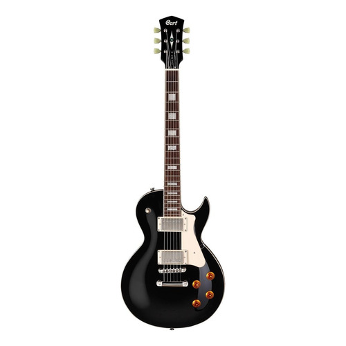 Guitarra eléctrica Cort CR Series CR200 de caoba black con diapasón de jatoba