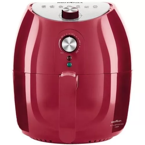 Fritadeira Elétrica Air Fryer Mondial 5L Vermelho/Inox