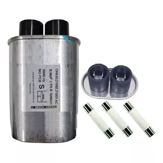 Kit Reparo Microondas Capacitor 0,98uf + 3 Fusivel 20 Amp