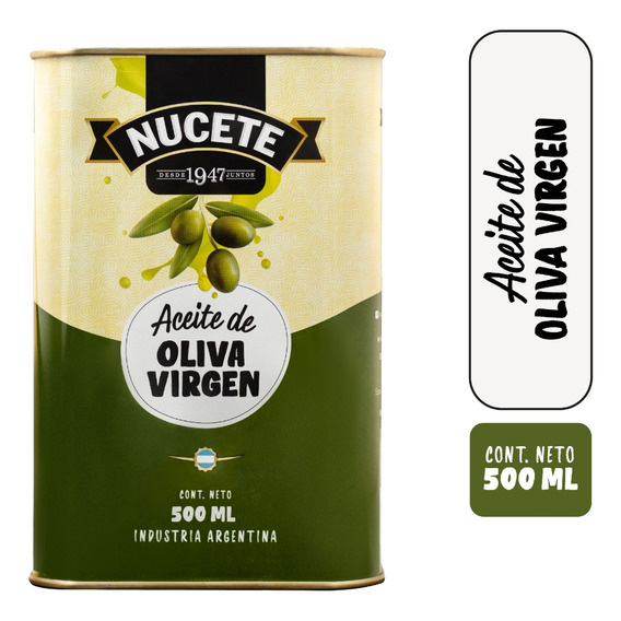 Aceite De Oliva Virgen Nucete En Lata 500 Ml