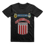 Remera Infantil Negra Club Sportivo Plaza Chaco