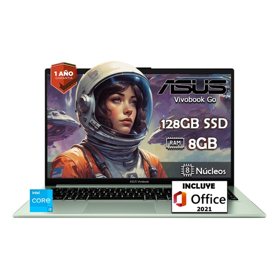 Laptop Asus Vivobook 15 Core I3 N305 12va 128gb Ssd 8gb Ram
