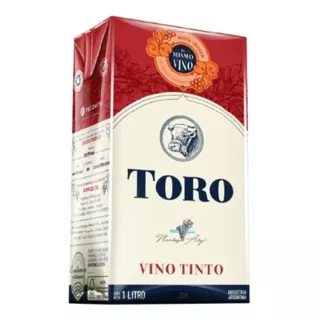 Vino Tinto Toro Tetra 1 Lt X 12 Unidades