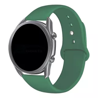 Pulseira 22mm Sport Lisa Para Samsung Gear S3 Frontier Cor Verde