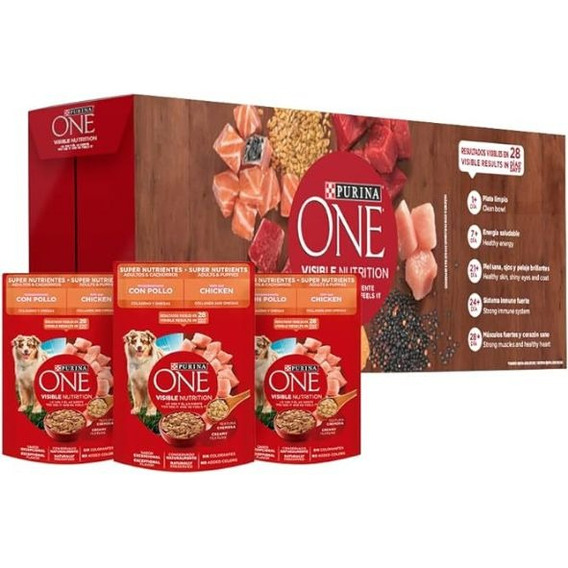 Caja De Alimento Para Perro One Multi Proteínas 24 Piezas