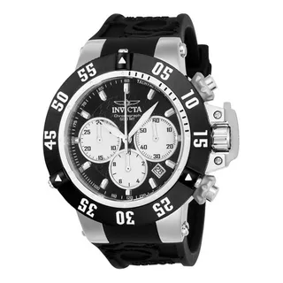 Reloj Invicta Subaqua 22919 50mm Quartz Negro/platead Hombre Color De La Correa Negro Color Del Bisel Negro Color Del Fondo Negro