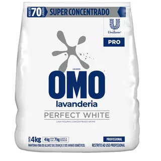 Lava-roupas Pó Omo Perfect White Pacote 4kg