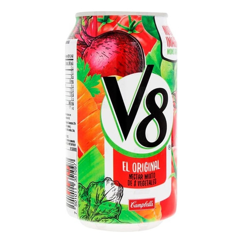 Nectar De Verduras V8 12 Pzs 340 Ml C/u