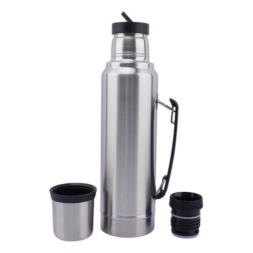 Termo Acero Inoxidable Doble Capa 1300 Ml 2 Picos Con Manija