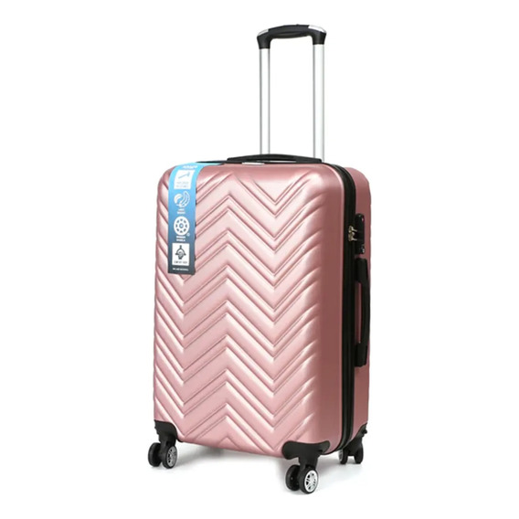 Valija Rígida 24 Pulgadas Mediana Carry On Premium Rosa Febo