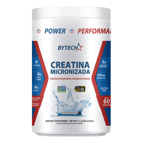 Creatina Micronizada + Magnesio 318 G - Bytech