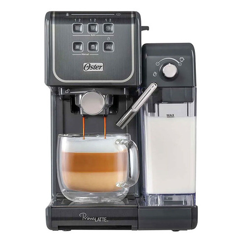 Cafetera Expresso Oster Cappuccino Latte Capsulas Em6801m Color Negro