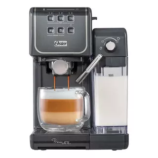 Cafetera Expresso Oster Cappuccino Latte Capsulas Em6801m Color Negro