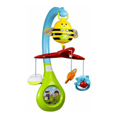 Movil Abeja Con Luz Y Sonido Para Cuna Winfun