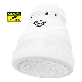 Chuveiro Ducha Fame Kibanho 4 Temp Super Quente Cor Branco Voltagem 220v