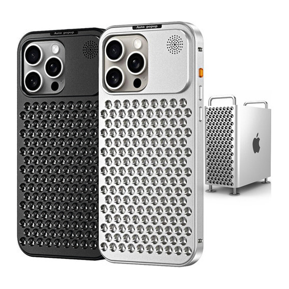 Carcasa Funda De Aluminio Para iPhone 12 13 14 15 Pro Max