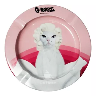 Cinzeiro De Metal G-rollz Pets Rock - Tabacaria Da Mata Cor Rosa