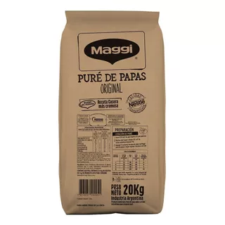 Puré De Papas Maggi X 20 Kg, Nestlé, Receta Casera Cremosa