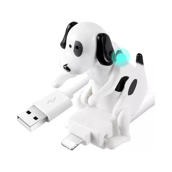 Divertido Cargador Usb Con Cable Humpback Dog Para iPhone 1