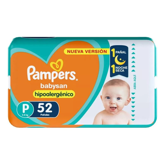 Pañales Pampers BabySan P x52 un