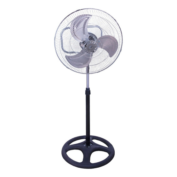 Ventilador Gutstark 3 en 1 negro con 3 aspas color  plateado, 18" de diámetro