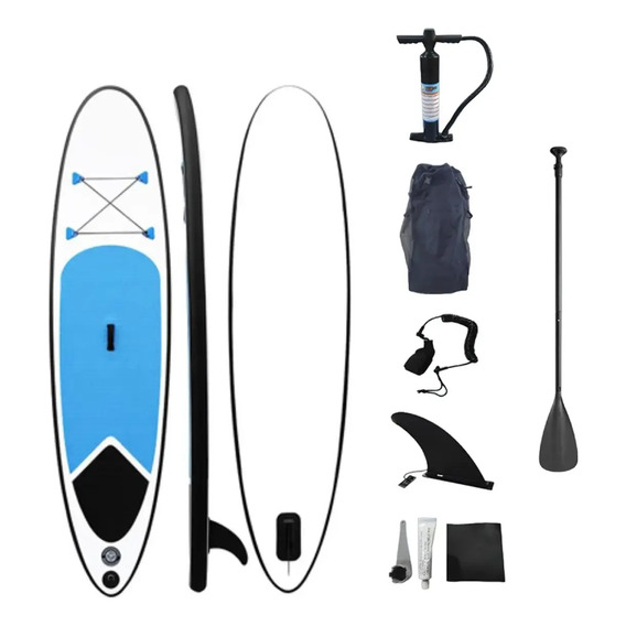 Tabla Stand Paddle Surf 3mts Blanca Y Azul Febo