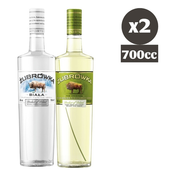 Pack Vodka Zubrowka Bison Grass - Biala 40° 700cc