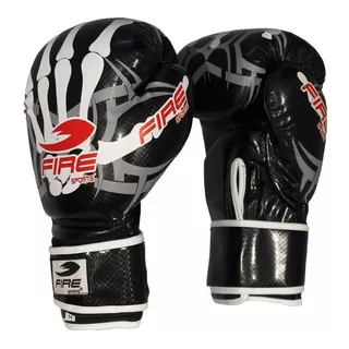 Guantes De Box Fire Sports Calavera Pvc 12oz Y 14oz