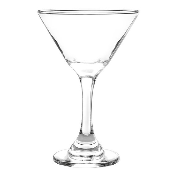 Juego De 24 Copas De Vidrio Martini Cocktail 274 Ml Cristar