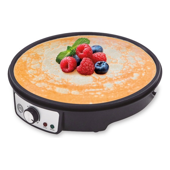 Crepera Eléctrica Nonstick+ Premium Negro/gris Masterchef