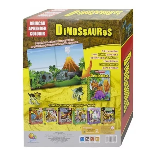 Brincar, Aprender e Colorir Dinossauros - Todolivro