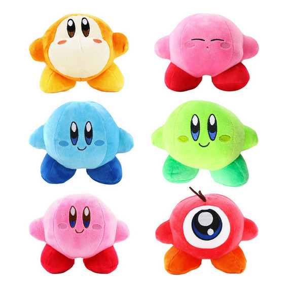 6 Muñecos De Peluche Kirby
